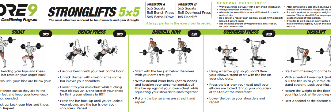 Large-Scale Instructional Exercise Poster