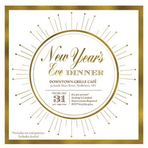 New Year's Eve Dinner Invitation