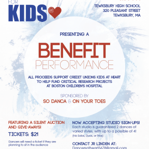 Fundraiser Benefit Dance Performance Flyer